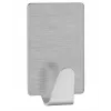 tesa Gancio permanente rettangolare S in metallo, cromo, autoadesivo, 1,5 kg, 1 pezzo 66612-00000-00