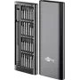 Goobay 77836 set cacciaviti di precisione 24 pezzi con portabit magnetico