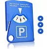 IWH 7417 disco orario manuale con raschietto per ghiaccio e gettone per carrello, blu, 153 x 100 x 4 mm