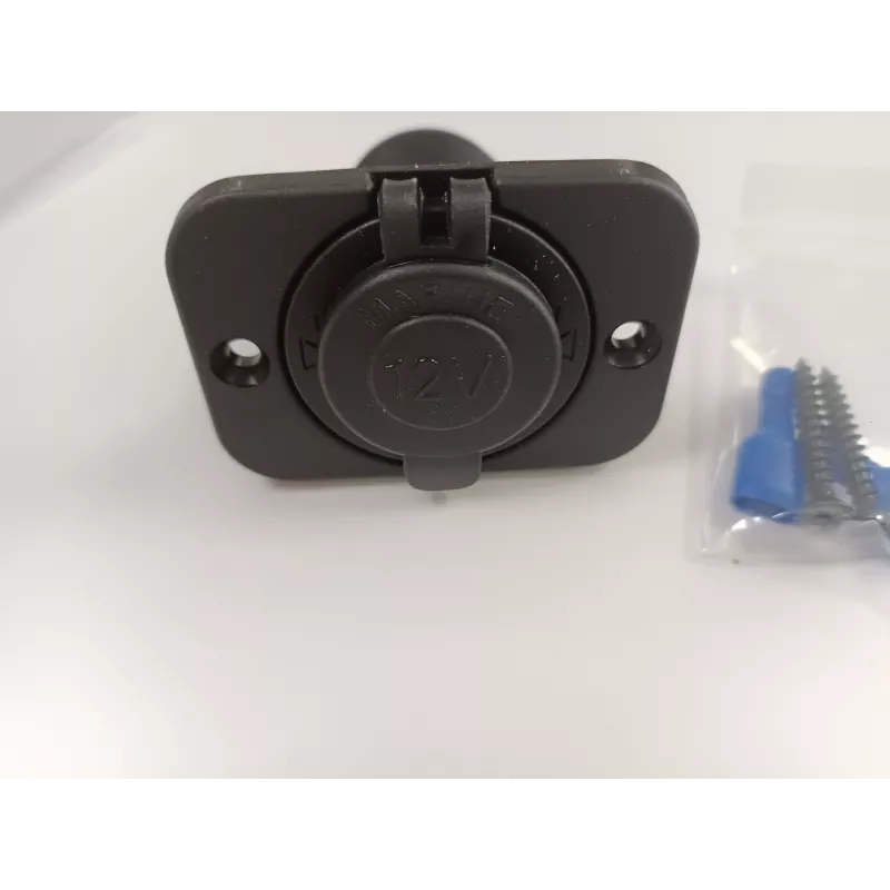 IWH presa a incasso 12/24V-DC, max. 20A, tipo accendisigari, nero 19002