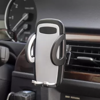IWH 019260360 supporto per smartphone da bocchetta auto girevole a 360° per smartphone da 53-95 mm, nero