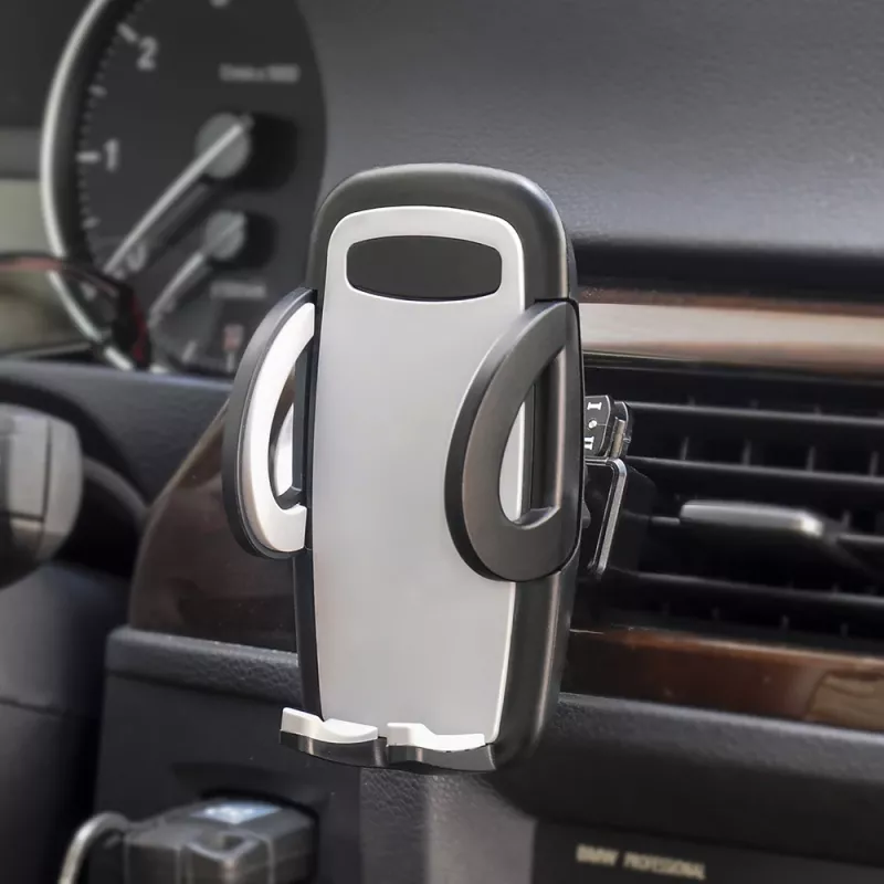 IWH 019260360 supporto per smartphone da bocchetta auto girevole a 360° per smartphone da 53-95 mm, nero