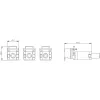SIEMENS SENTRON 3VA morsetto a telaio confezione da 3 per 3VA1 100/160 MCCB 3VA91530JA11