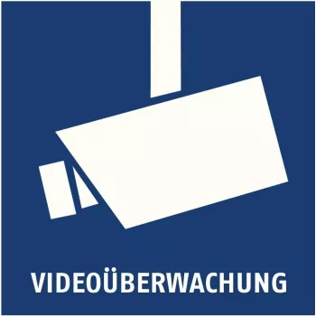 ABUS AU1500 adesivo di avviso videosorveglianza 90 x 90 mm