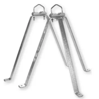 WEIß MHZ5060 set staffa a parete acciaio 50cm bianco (39065)