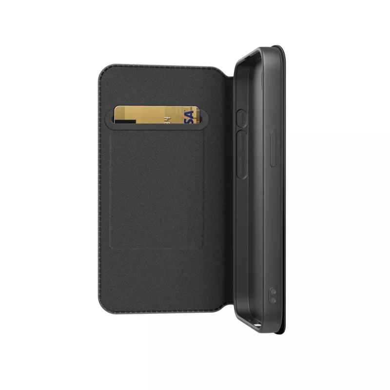 Custodia Black Rock Booklet Slim Folio per Apple iPhone 16e/17e, nero 00229688
