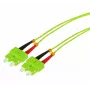 Tecline HD cavo patch in fibra ottica OM5, SC Duplex su SC Duplex, verde lime, 5 m 796SS05
