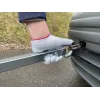 IWH 019800 barra di traino per auto, pieghevole in 3 parti, capacità 2500 kg, giallo