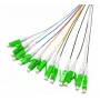 Tecline Pigtail in fibra ottica OM5 LC/UPC, confezione da 12, 2,0 m, con codice colore 20500018