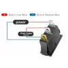 IWH Interruttore a bilanciere con illuminazione rossa 12V/24V 10A ON-OFF SPST 19029
