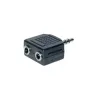 exertis Connect cavo splitter audio - jack stereo 3,5 mm maschio su 2x femmina, 0,2 m, nero 64650