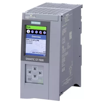 Siemens SIMATIC S7-1500 Failsafe CPU 1515F-2 PN, 500 KB memoria di programma / 3 MB memoria dati, 2 interfacce PROFINET, display integrato 6ES75152FN030AB0