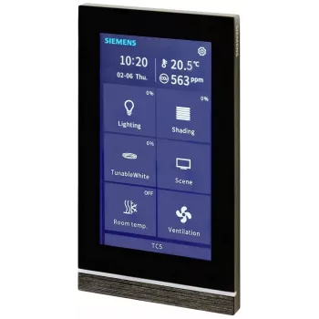 Siemens Touch Control TC5 5 pannello, nero, da incasso 205/22 (5WG12052AB22)