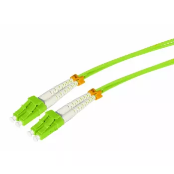Tecline HD OM5 LC Duplex a LC Duplex cavo patch in fibra ottica multimodale, 50/125 µm, verde lime, 25 m 796LL25