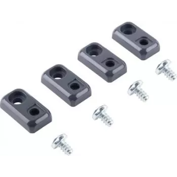 BOPLA Bobuce kit di supporto per montaggio a parete, policarbonato, grigio grafite RAL 7024, 4 pezzi 96510004