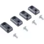 BOPLA Bobuce kit di supporto per montaggio a parete, policarbonato, grigio grafite RAL 7024, 4 pezzi 96510004