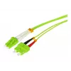 Tecline cavo patch in fibra ottica HD OM5, LC duplex su SC duplex, 50/125 µm, verde lime, 10 m 796LS10