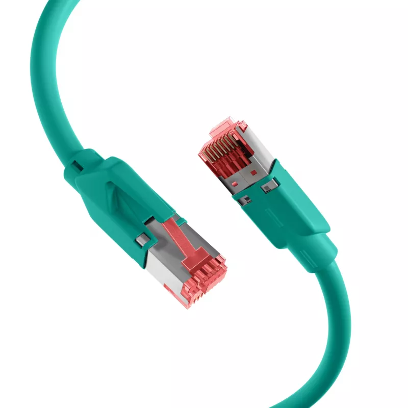 EFB-Elektronik cavo patch Cat.6A S/FTP LSZH, RJ45, verde, 25 m K8053.25