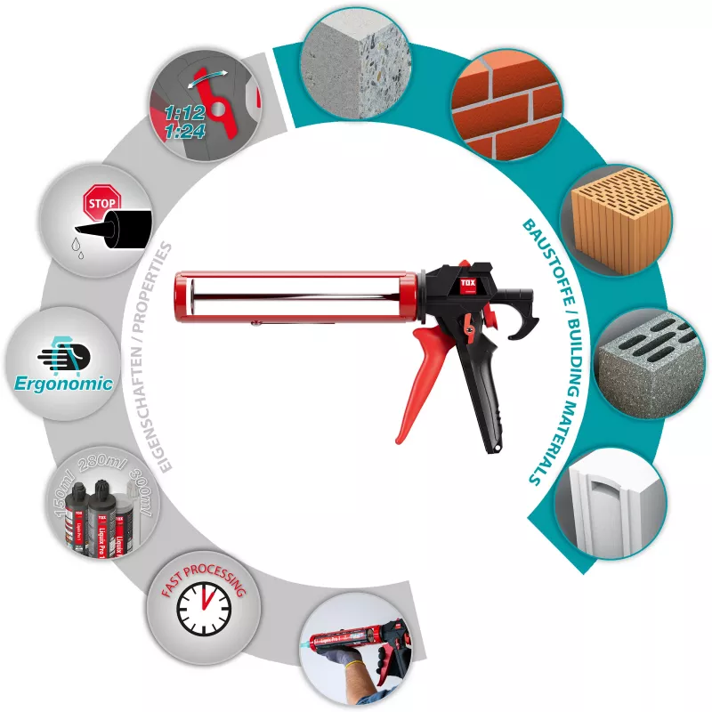 TOX LIQUIX BLASTER SWITCH pistola manuale per cartucce 310 ml 12:1 08460098