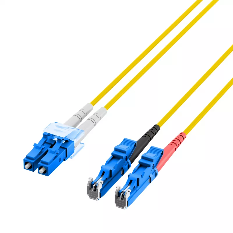 EFB-Elektronik duplex jumper LC-E2000 9/125µ OS2 LSZH giallo 2,0mm 1m O0364.1