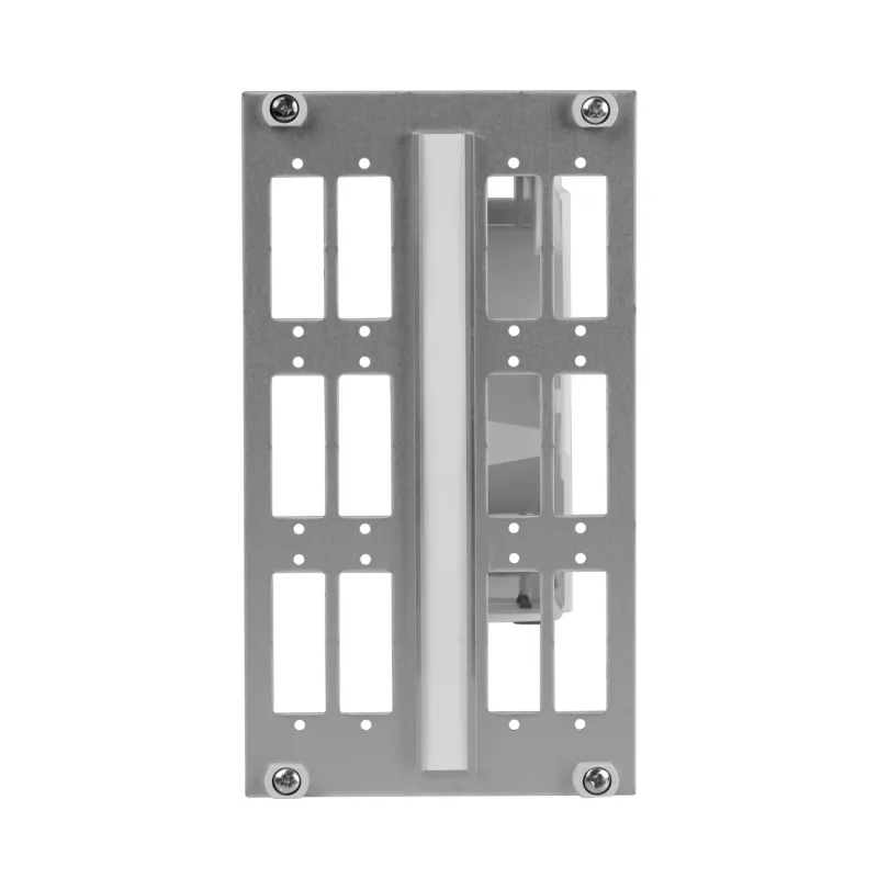 EFB-Elektronik supporto modulare in fibra ottica 3U 14HP per 12x SC duplex, non equipaggiato 53711.24