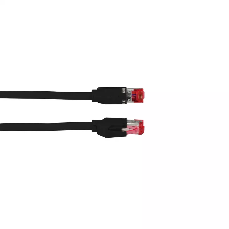 EFB Elektronik K0700SW.0,5 cavo patch Cat.7 S/FTP LSZH, 0,5 m, nero