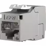 EFB E-20094-24 RJ45 Keystone Slimline/Shortbody Cat.6A certificato a componenti argento, 24 pz.