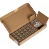 EFB E-20094-24 RJ45 Keystone Slimline/Shortbody Cat.6A certificato a componenti argento, 24 pz.