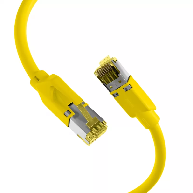 EFB Elektronik cavo patch RJ45 Cat.6A S/FTP LSZH giallo 0,15m (K8560GE.0,15)
