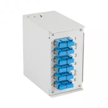 EFB Elektronik scatola per guida DIN OS2 6x connettore SC duplex senza pigtail (BHS60223.6)