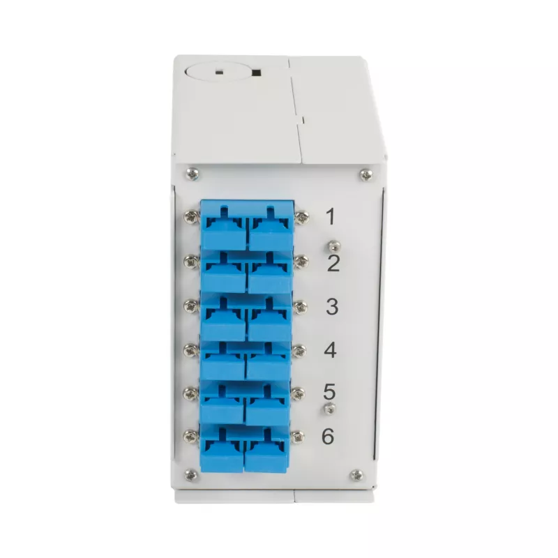 EFB Elektronik scatola per guida DIN OS2 6x connettore SC duplex senza pigtail (BHS60223.6)