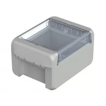 BOPLA EUROMAS II custodia a parete, policarbonato, grigio chiaro (RAL 7035), 113 x 80 x 60 mm, IP65, IK07, UL 94 V-0 96022125