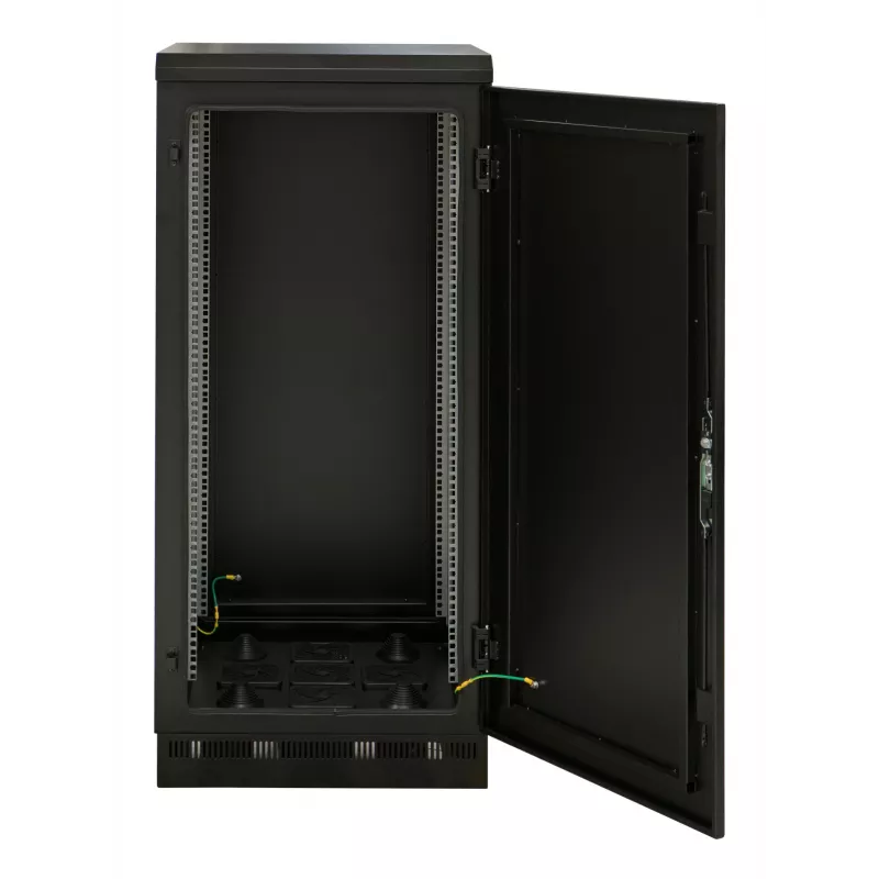armadio di rete 19 inch 24U 800x800, IP55, con zoccolo premontato, RAL9005 692724IP55V2.TS