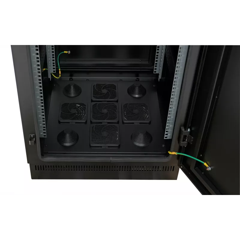 armadio di rete 19 inch 24U 800x800, IP55, con zoccolo premontato, RAL9005 692724IP55V2.TS