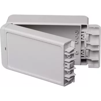 BOPLA EUROMAS II custodia da parete, policarbonato, grigio chiaro (RAL 7035), 151 x 80 x 60 mm, IP65, IK07