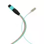 MPO-PLUS (M) a LC cavo fanout OM3 12 fibre tipo B LSZH acqua 0,4 m MPOM12LCOM3-0,4
