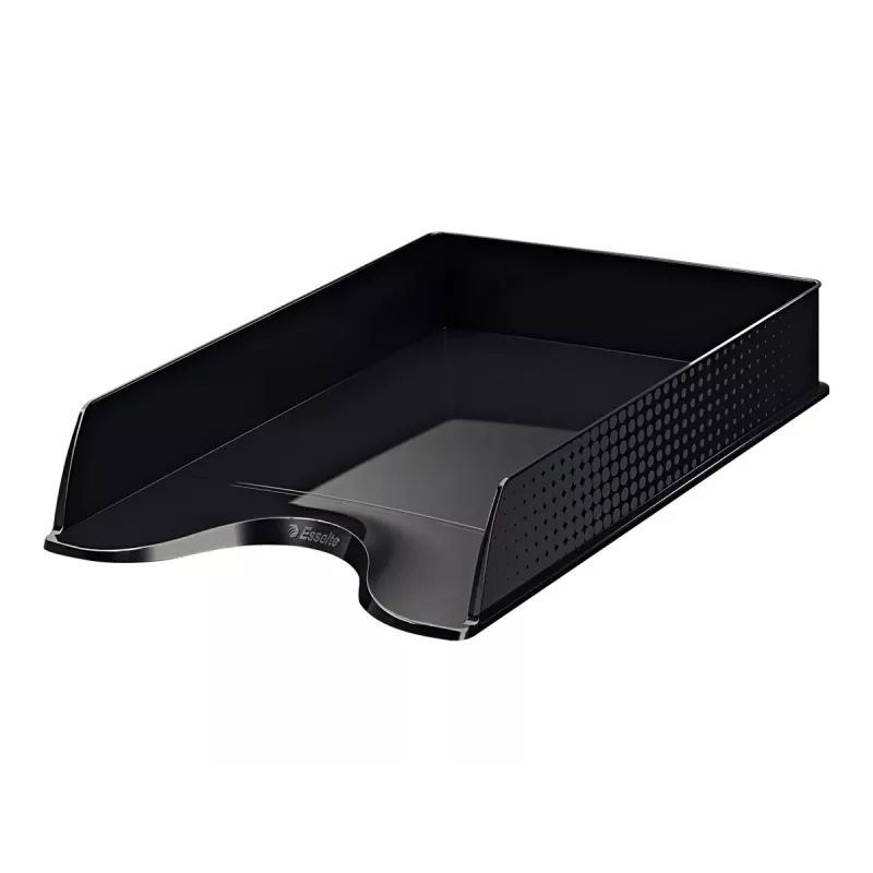 LEITZ Esselte Fusion A4 vassoio portadocumenti, nero, impilabile, confezione da 10 (623692)