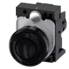 Siemens SIRIUS ACT 3SU1200-6KB10-1AA0 segnalatore acustico, 22 mm rotondo, plastica, nero, 24 V AC/DC, IP66/IP67/IP69K