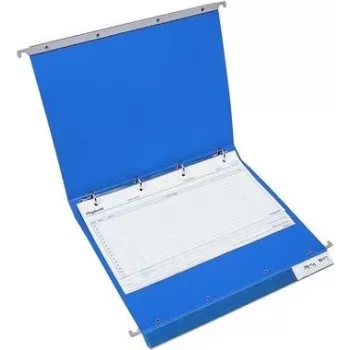BOI Dokutech cartella clinica paziente cartella sospesa, 4 anelli Economy Click-Line, blu, A4, dorso 30 mm 9109-00001-B