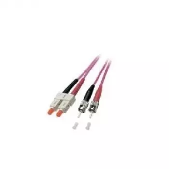 EFB Elektronik duplex jumper SC-ST 50/125µm OM4 LSZH Erika viola 3,0mm 20m O0347.20