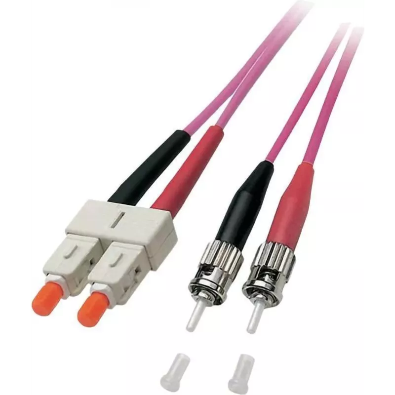 EFB Elektronik duplex jumper SC-ST 50/125µm OM4 LSZH Erika viola 3,0mm 20m O0347.20