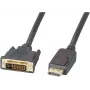 EFB Elektronik Cavo DisplayPort a DVI-D, 2 m, nero, stampato, viti zigrinate K5564SW.2