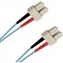 EFB Elektronik O7413.1-1.2 Cavo patch in fibra ottica SC a SC duplex OM3 LSZH acquamarina 1m SCSCOM3DAQ1