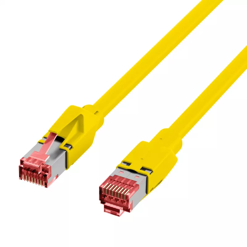 EFB Cavo patch RJ45 Cat.5e S/UTP PUR TM21 catena portacavi giallo 10m K8032.10