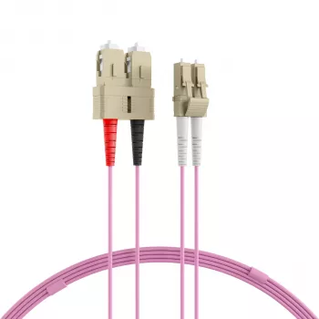 EFB-Elektronik jumper duplex LC-SC 50/125µ OM4 LSZH erika viola 2,0 mm 30 m O0323.30