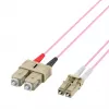 EFB-Elektronik jumper duplex LC-SC 50/125µ OM4 LSZH erika viola 2,0 mm 30 m O0323.30