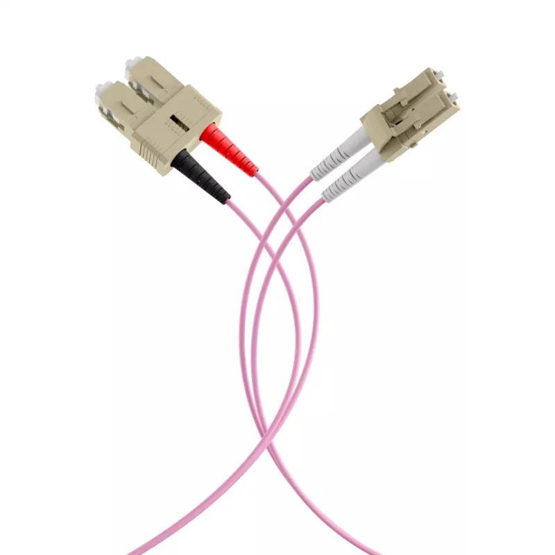 EFB-Elektronik jumper duplex LC-SC 50/125µ OM4 LSZH erika viola 2,0 mm 30 m O0323.30
