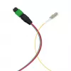 EFB MTP-M/LC cavo patch matrix 8 fibre OS2, LSZH giallo, 1 m