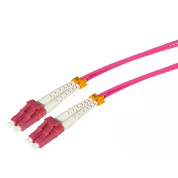 Tecline HD cavo patch in fibra ottica, OM4 multimodale 50/125 µm, LC duplex su LC duplex, erika viola, 3,0 m 798LL03