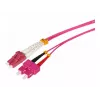 Tecline HD cavo patch in fibra ottica multimodale OM4 LC su SC duplex, 50/125 µm, erika viola, 7,5 m 798LS07